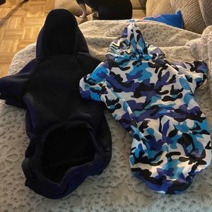 Two dog lightweight hoodies